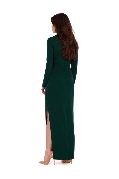 Sukienka Model K180 Bottle Green - Makover Makover Sukienka Model K180 Bottle Green - Makover Makover