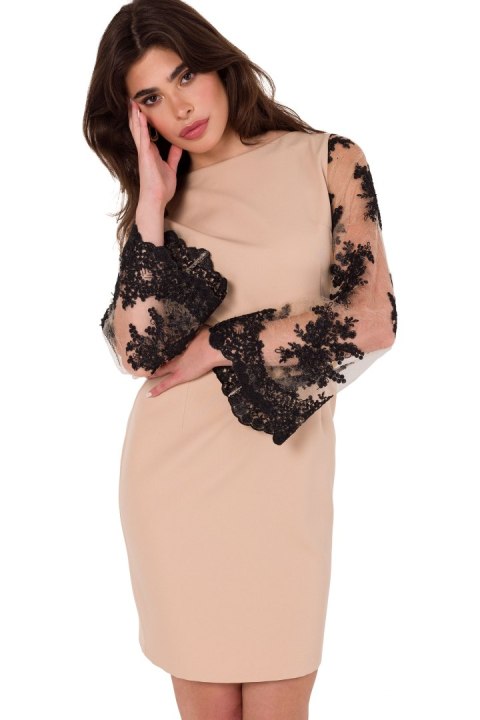 Sukienka Model K182 Beige - Makover Makover