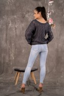 Sweter Damski Model Gloris Grafit - Merribel Merribel Sweter Damski Model Gloris Grafit - Merribel Merribel