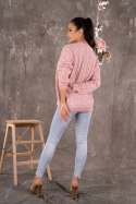 Sweter Damski Model Marynesta Powder Pink - Merribel Merribel Sweter Damski Model Marynesta Powder Pink - Merribel Merribel