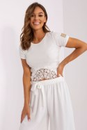 Bluzka Model TW-BZ-OB053.43 Ecru - Och Bella Och Bella Bluzka Model TW-BZ-OB053.43 Ecru - Och Bella Och Bella