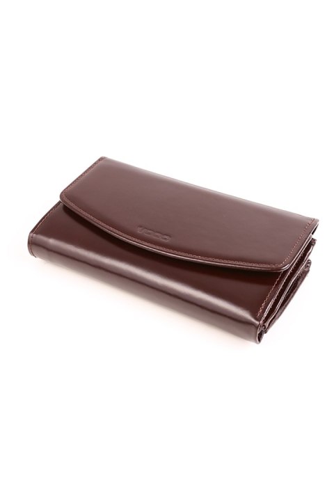 Duży skórzany portfel damski PPD6 Brown - Verosoft Verosoft Duży skórzany portfel damski PPD6 Brown - Verosoft Verosoft
