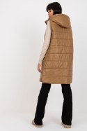 Kamizelka Model TW-KZ-BI-82019.09 Light Brown - Och Bella Och Bella Kamizelka Model TW-KZ-BI-82019.09 Light Brown - Och Bella Och Bella