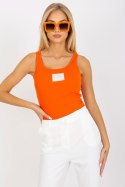 Koszulka Top Model TW-TP-OB027.39 Orange - Och Bella Och Bella Koszulka Top Model TW-TP-OB027.39 Orange - Och Bella Och Bella