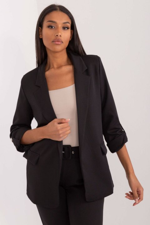 Marynarka Model TW-ZT-BI-27192.44P Black - Och Bella Och Bella Marynarka Model TW-ZT-BI-27192.44P Black - Och Bella Och Bella