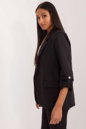 Marynarka Model TW-ZT-BI-27192.44P Black - Och Bella Och Bella Marynarka Model TW-ZT-BI-27192.44P Black - Och Bella Och Bella