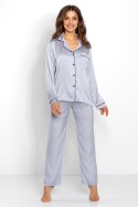 Piżama Damska Model Classic Look Silver - Momenti Per Me Momenti Per Me Piżama Damska Model Classic Look Silver - Momenti Per Me Momenti Per Me