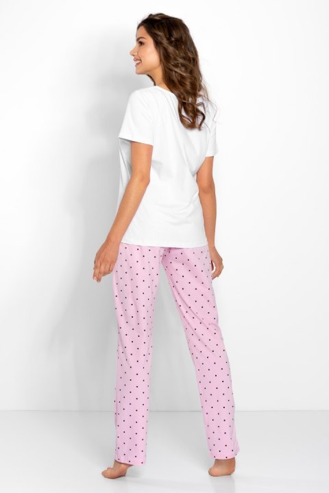 Piżama Damska Model Flawless White/Pink - Momenti Per Me Momenti Per Me Piżama Damska Model Flawless White/Pink - Momenti Per Me Momenti Per Me