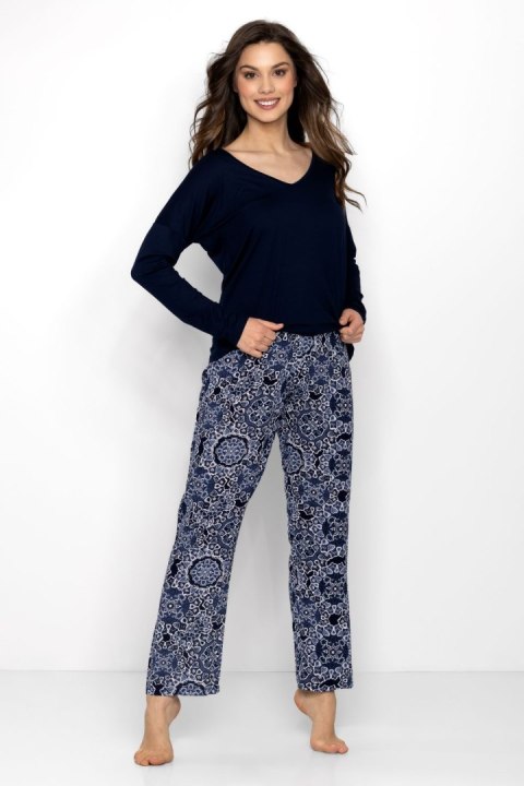 Piżama Damska Model Moon Vibes Navy - Momenti Per Me Momenti Per Me Piżama Damska Model Moon Vibes Navy - Momenti Per Me Momenti Per Me