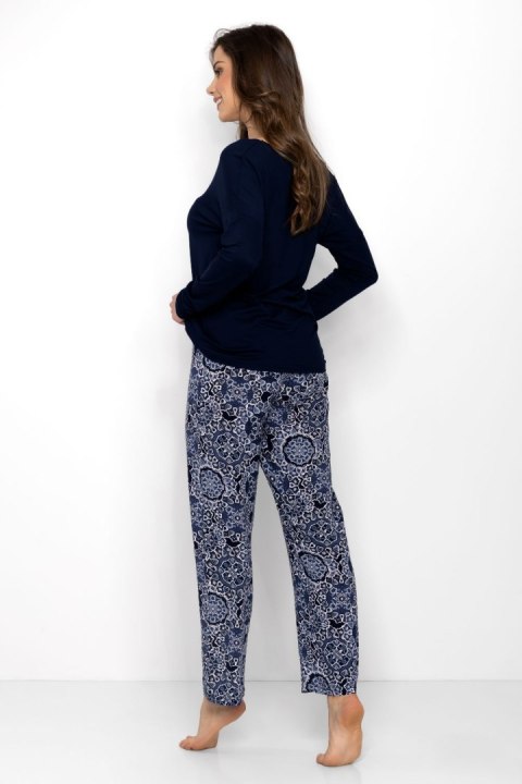Piżama Damska Model Moon Vibes Navy - Momenti Per Me Momenti Per Me Piżama Damska Model Moon Vibes Navy - Momenti Per Me Momenti Per Me