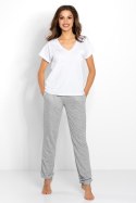 Piżama Komplet Model Chill Out White/Grey - Momenti Per Me Momenti Per Me Piżama Komplet Model Chill Out White/Grey - Momenti Per Me Momenti Per Me