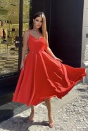 Sukienka Model 244-02 Red - Bicotone Bicotone Sukienka Model 244-02 Red - Bicotone Bicotone