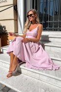 Sukienka Model 244-20 Dirty Pink - Bicotone Bicotone Sukienka Model 244-20 Dirty Pink - Bicotone Bicotone