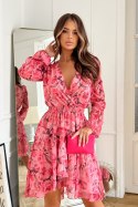 Sukienka Model 287-12 Pink - Bicotone Bicotone Sukienka Model 287-12 Pink - Bicotone Bicotone