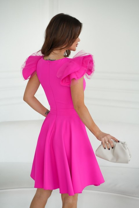 Sukienka Model 309-07 Pink Neon - Bicotone Bicotone Sukienka Model 309-07 Pink Neon - Bicotone Bicotone