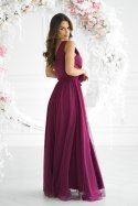 Sukienka Model 318-10 Bordo - Bicotone Bicotone Sukienka Model 318-10 Bordo - Bicotone Bicotone