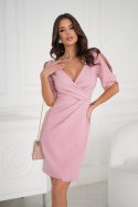 Sukienka Model 331-20 Dirty Pink - Bicotone Bicotone Sukienka Model 331-20 Dirty Pink - Bicotone Bicotone