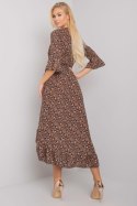 Sukienka Model TW-SK-BI-24502-3.46P Black/Beige - Och Bella Och Bella Sukienka Model TW-SK-BI-24502-3.46P Black/Beige - Och Bella Och Bella