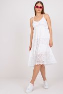 Sukienka Model TW-SK-BI-82345.19P White - Och Bella Och Bella Sukienka Model TW-SK-BI-82345.19P White - Och Bella Och Bella