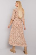 Sukienka model TW-SK-BI-24502-3.46P Beige - Och Bella Och Bella Sukienka model TW-SK-BI-24502-3.46P Beige - Och Bella Och Bella