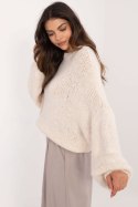 Sweter Damski Model TW-SW-BI-3565.69 Ecru - Och Bella Och Bella Sweter Damski Model TW-SW-BI-3565.69 Ecru - Och Bella Och Bella