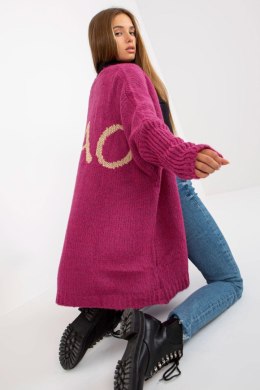 Sweter Kardigan Model TW-SW-BI-M2201.87 Fuksja - Och Bella Och Bella