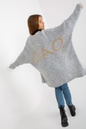 Sweter Kardigan Model TW-SW-BI-M2201.87 Grey - Och Bella Och Bella Sweter Kardigan Model TW-SW-BI-M2201.87 Grey - Och Bella Och Bella