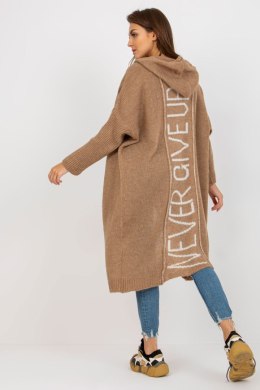 Sweter Kardigan Model TW-SW-BI-M56.35 Dark Beige - Och Bella Och Bella