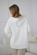 Bluza Damska Model M412/4 Ecru - La Aurora La Aurora Bluza Damska Model M412/4 Ecru - La Aurora La Aurora