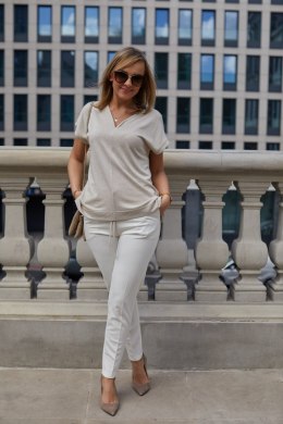Bluzka Model M386/1 Lurex/Beige - La Aurora La Aurora