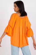 Bluzka Model TW-BZ-BI-82198.46 Orange - Och Bella Och Bella Bluzka Model TW-BZ-BI-82198.46 Orange - Och Bella Och Bella