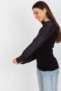 Bluzka Model TW-BZ-OB-046.62P Black - Och Bella Och Bella Bluzka Model TW-BZ-OB-046.62P Black - Och Bella Och Bella