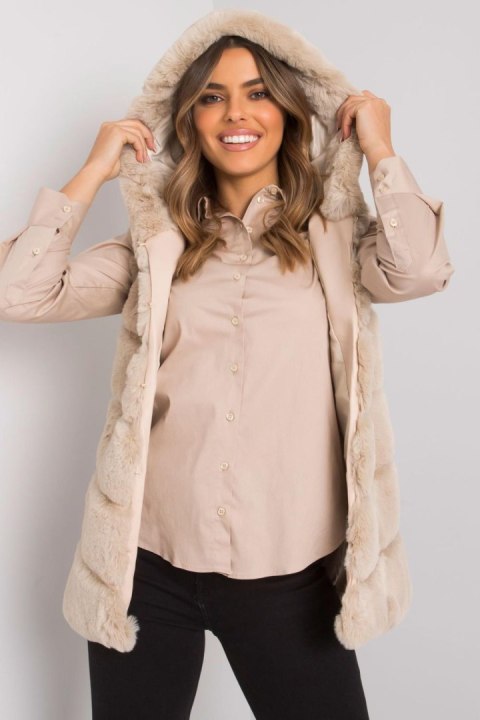 Kamizelka Damska Model TW-KZ-2116.48P Beige - Och Bella Och Bella Kamizelka Damska Model TW-KZ-2116.48P Beige - Och Bella Och Bella