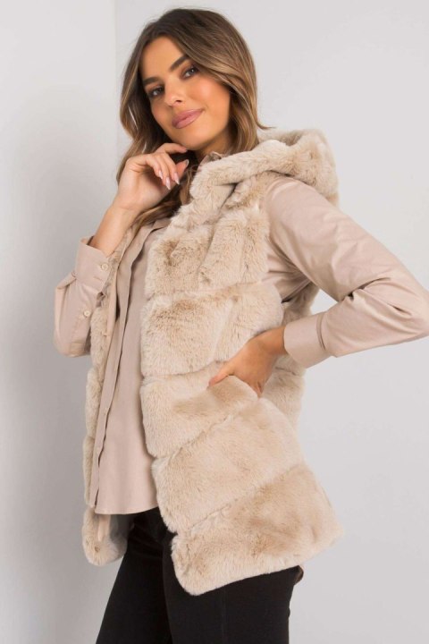 Kamizelka Damska Model TW-KZ-2116.48P Beige - Och Bella Och Bella Kamizelka Damska Model TW-KZ-2116.48P Beige - Och Bella Och Bella