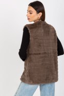 Kamizelka Model TW-KZ-2114.09P Brown - Och Bella Och Bella Kamizelka Model TW-KZ-2114.09P Brown - Och Bella Och Bella