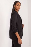 Marynarka Model TW-ZT-BI-24155a.01X Black - Och Bella Och Bella Marynarka Model TW-ZT-BI-24155a.01X Black - Och Bella Och Bella