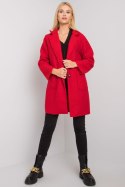 Płaszcz Damski Model TW-PL-BI-21717.40P Red - Och Bella Och Bella Płaszcz Damski Model TW-PL-BI-21717.40P Red - Och Bella Och Bella