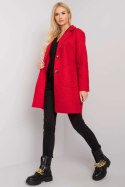Płaszcz Damski Model TW-PL-BI-21717.40P Red - Och Bella Och Bella Płaszcz Damski Model TW-PL-BI-21717.40P Red - Och Bella Och Bella