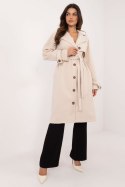 Płaszcz Damski Model TW-PL-BI-2209.71P Light Beige - Och Bella Och Bella Płaszcz Damski Model TW-PL-BI-2209.71P Light Beige - Och Bella Och Bella