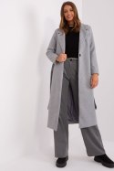 Płaszcz Damski Model TW-PL-BI-5312-1.31 Grey - Och Bella Och Bella Płaszcz Damski Model TW-PL-BI-5312-1.31 Grey - Och Bella Och Bella