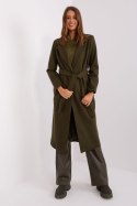 Płaszcz Damski Model TW-PL-BI-5312-1.31 Khaki - Och Bella Och Bella Płaszcz Damski Model TW-PL-BI-5312-1.31 Khaki - Och Bella Och Bella