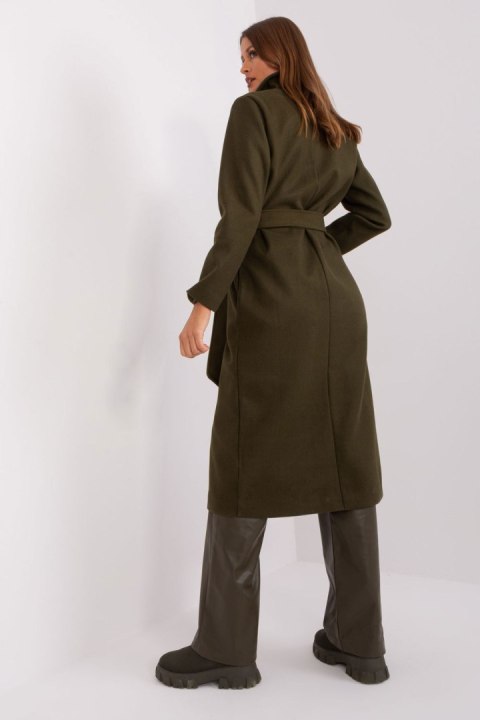 Płaszcz Damski Model TW-PL-BI-5312-1.31 Khaki - Och Bella Och Bella Płaszcz Damski Model TW-PL-BI-5312-1.31 Khaki - Och Bella Och Bella