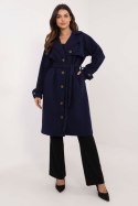 Płaszcz damski Model TW-PL-BI-2209.71P Navy - Och Bella Och Bella Płaszcz damski Model TW-PL-BI-2209.71P Navy - Och Bella Och Bella