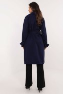Płaszcz damski Model TW-PL-BI-2209.71P Navy - Och Bella Och Bella Płaszcz damski Model TW-PL-BI-2209.71P Navy - Och Bella Och Bella