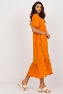 Sukienka Model TW-SK-BI-25504.19P Orange - Och Bella Och Bella Sukienka Model TW-SK-BI-25504.19P Orange - Och Bella Och Bella