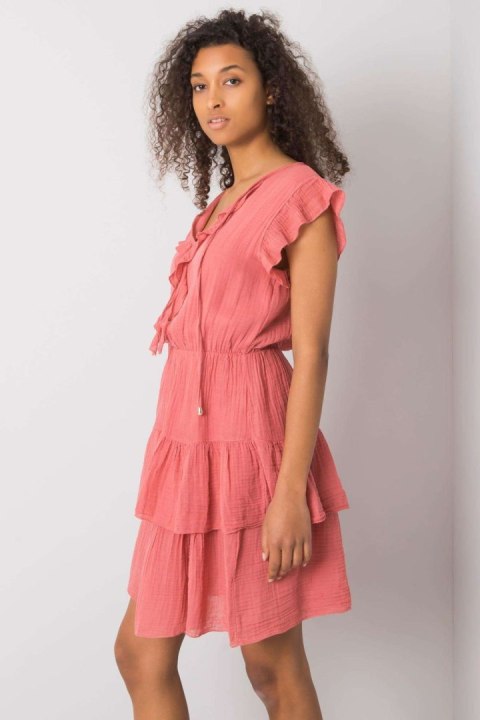 Sukienka Model TW-SK-BI-26594.36P Pink - Och Bella Och Bella Sukienka Model TW-SK-BI-26594.36P Pink - Och Bella Och Bella