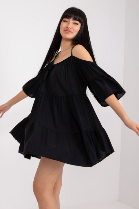 Sukienka Model TW-SK-BI-80840.20 Black - Och Bella Och Bella Sukienka Model TW-SK-BI-80840.20 Black - Och Bella Och Bella