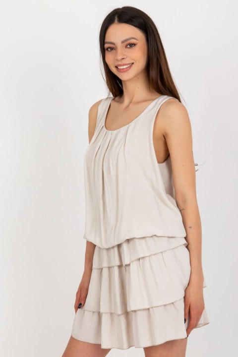 Sukienka Model TW-SK-BI-8139.44 Light Beige - Och Bella Och Bella Sukienka Model TW-SK-BI-8139.44 Light Beige - Och Bella Och Bella