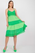 Sukienka Model TW-SK-BI-82345.19P Green - Och Bella Och Bella Sukienka Model TW-SK-BI-82345.19P Green - Och Bella Och Bella