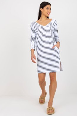 Sukienka Model TW-SK-BL-1010.74 White/Navy - Och Bella Och Bella